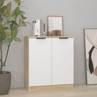 Vidaxl Sideboard White&Sonoma Oak 23.6X11.8X27.6 Engineered Wood