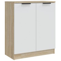 Vidaxl Sideboard White&Sonoma Oak 23.6X11.8X27.6 Engineered Wood