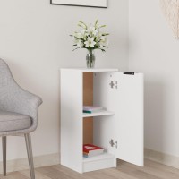 Vidaxl Sideboard White 11.8X11.8X27.6 Engineered Wood