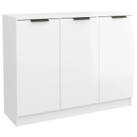 Vidaxl Sideboard High Gloss White 35.6X11.8X27.6 Engineered Wood