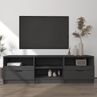 Vidaxl Tv Cabinet Black 59.1X13.2X17.7 Engineered Wood