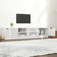 Vidaxl Tv Cabinets 2 Pcs White 31.5X13.8X14.4 Engineered Wood