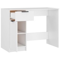 vidaXL Desk White 39.4