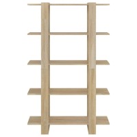 Vidaxl Book Cabinet/Room Divider Sonoma Oak 39.4X11.8X63