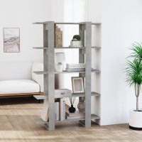 Vidaxl Book Cabinet/Room Divider Concrete Gray 39.4X11.8X63