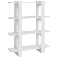 Vidaxl Book Cabinet/Room Divider White 39.4X11.8X48.6