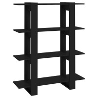 Vidaxl Book Cabinet/Room Divider Black 39.4X11.8X48.6