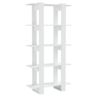 Vidaxl Book Cabinet/Room Divider White 31.5X11.8X63 Engineered Wood