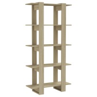 Vidaxl Book Cabinet/Room Divider Sonoma Oak 31.5X11.8X63 Engineered Wood