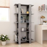 Vidaxl Book Cabinet/Room Divider Concrete Gray 31.5X11.8X63 Engineered Wood
