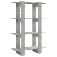 Vidaxl Book Cabinet/Room Divider Concrete Gray 31.5X11.8X48.6