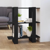 Vidaxl Book Cabinet/Room Divider Black 31.5X11.8X34.3