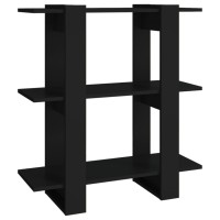 Vidaxl Book Cabinet/Room Divider Black 31.5X11.8X34.3