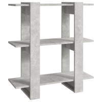 Vidaxl Book Cabinet/Room Divider Concrete Gray 31.5X11.8X34.3