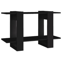 Vidaxl Book Cabinet/Room Divider Black 31.5X11.8X20.1