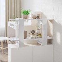Vidaxl Book Cabinet/Room Divider High Gloss White 31.5X11.8X20.1