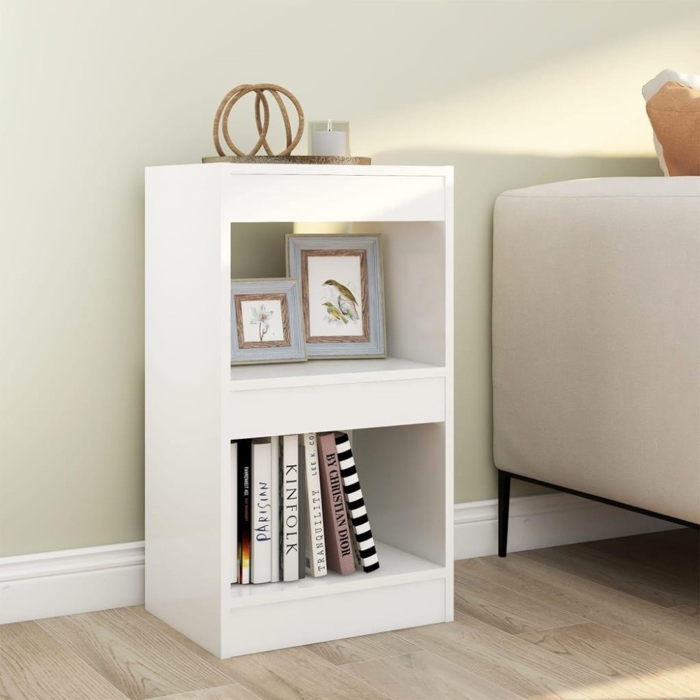 Vidaxl Book Cabinet/Room Divider White 15.7X11.8X28.3