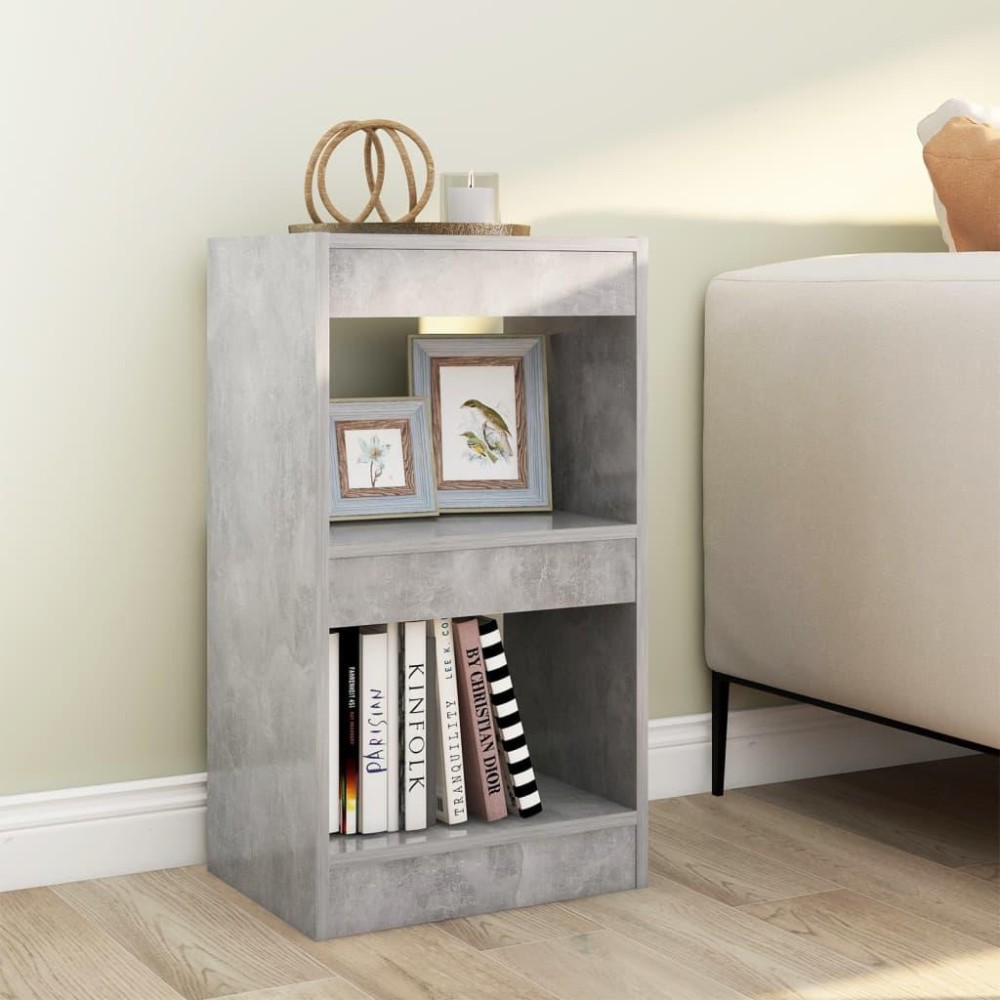 Vidaxl Book Cabinet/Room Divider Concrete Gray 15.7X11.8X28.3