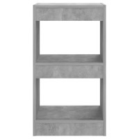 Vidaxl Book Cabinet/Room Divider Concrete Gray 15.7X11.8X28.3