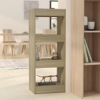 Vidaxl Book Cabinet/Room Divider Sonoma Oak 15.7X11.8X40.6 Engineered Wood
