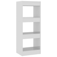 Vidaxl Book Cabinet/Room Divider High Gloss White 15.7X11.8X40.6 Engineered Wood