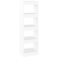 Vidaxl Book Cabinet/Room Divider White 15.7X11.8X53.1
