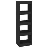 Vidaxl Book Cabinet/Room Divider Black 15.7X11.8X53.1