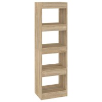Vidaxl Book Cabinet/Room Divider Sonoma Oak 15.7X11.8X53.1