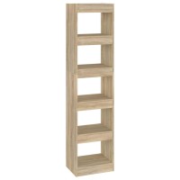 Vidaxl Book Cabinet/Room Divider Sonoma Oak 15.7X11.8X65.4