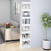 Vidaxl Book Cabinet/Room Divider White 15.7X11.8X78