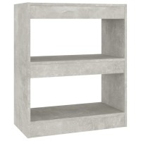 Vidaxl Book Cabinetroom Divider Concrete Gray 23.6X11.8X28.3