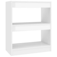 Vidaxl Book Cabinetroom Divider High Gloss White 23.6X11.8X28.3