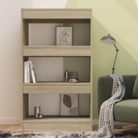 Vidaxl Book Cabinet/Room Divider Sonoma Oak 23.6X11.8X40.6 Engineered Wood