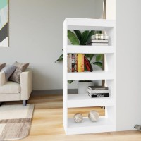 Vidaxl Book Cabinet/Room Divider White 23.6X11.8X53.1 Engineered Wood