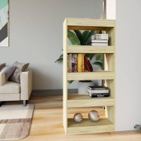 Vidaxl Book Cabinet/Room Divider Sonoma Oak 23.6X11.8X53.1 Engineered Wood