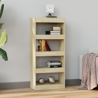 Vidaxl Book Cabinet/Room Divider Sonoma Oak 23.6X11.8X53.1 Engineered Wood