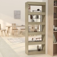 Vidaxl Book Cabinet/Room Divider Sonoma Oak 23.6X11.8X65.4 Engineered Wood