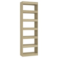 Vidaxl Book Cabinet/Room Divider Sonoma Oak 23.6X11.8X78