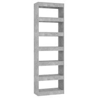 Vidaxl Book Cabinet/Room Divider Concrete Gray 23.6X11.8X78