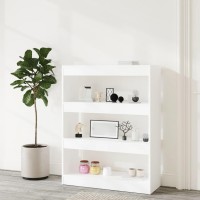 Vidaxl Book Cabinet/Room Divider White 31.5X11.8X40.6 Engineered Wood