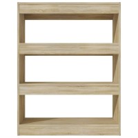 Vidaxl Book Cabinet/Room Divider Sonoma Oak 31.5X11.8X40.6 Engineered Wood