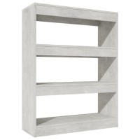 Vidaxl Book Cabinet/Room Divider Concrete Gray 31.5X11.8X40.6 Engineered Wood