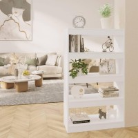 Vidaxl Book Cabinet/Room Divider White 31.5X11.8X53.1 Engineered Wood