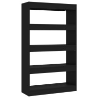 Vidaxl Book Cabinet/Room Divider Black 31.5X11.8X53.1 Engineered Wood