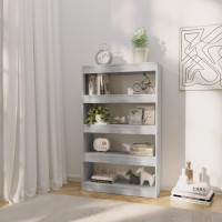 Vidaxl Book Cabinet/Room Divider Concrete Gray 31.5X11.8X53.1 Engineered Wood