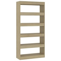 Vidaxl Book Cabinet/Room Divider Sonoma Oak 31.5X11.8X65.4 Engineered Wood