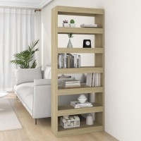 Vidaxl Book Cabinet/Room Divider Sonoma Oak 31.5X11.8X78 Engineered Wood