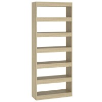 Vidaxl Book Cabinet/Room Divider Sonoma Oak 31.5X11.8X78 Engineered Wood
