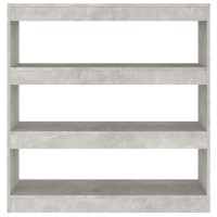 Vidaxl Book Cabinet/Room Divider Concrete Gray 39.4X11.8X40.6