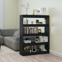 Vidaxl Book Cabinet/Room Divider Black 39.4X11.8X53.1